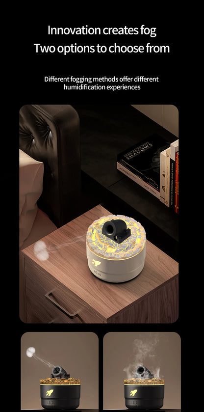 2024 New Creative Fort Aromatherapy Machine Household Lava Crack Humidifier Hotel Essential Oil Diffuser Aromatherapy Machine