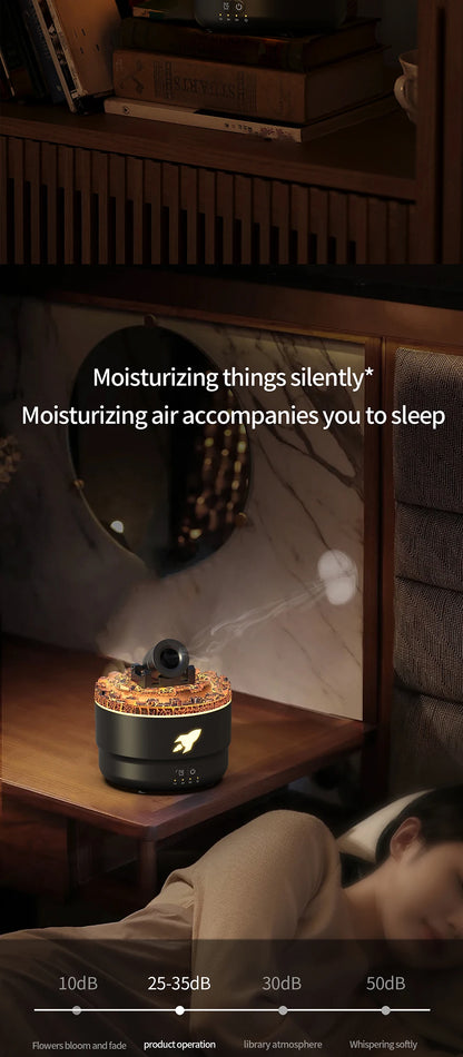 2024 New Creative Fort Aromatherapy Machine Household Lava Crack Humidifier Hotel Essential Oil Diffuser Aromatherapy Machine